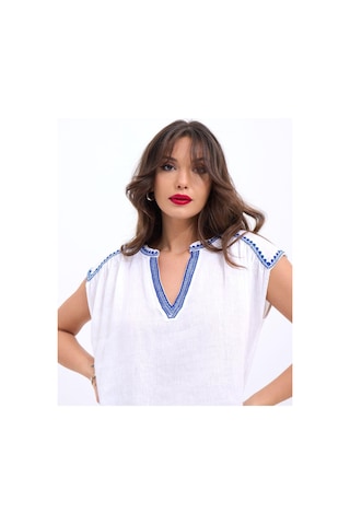 7162 Bluz-beyaz Beyaz