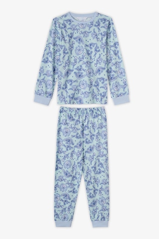 Penti Erkek Çocuk Mavi Historical Dinos Pamuklu Uzun Kollu 2li Pijama Takımı