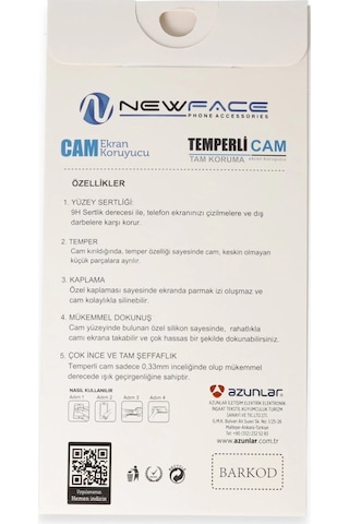 Newface Samsung Uyumlu Galaxy A55 5g 3d Antistatik Cam Ekran Koruyucu