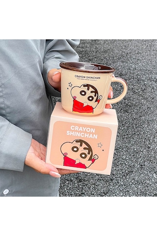 Geeroyoo Kahve Fincanı Kadınlar İçin Sevimli Seramik Bardak, Evde Kahvaltı/içecek Kullanıma Uygun, Hediye Tercihi - Kahverengi 340ml Tekli Diğer