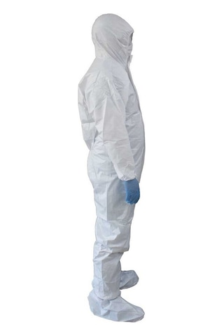 Vento Xl Guard Koruyucu Tulum Beyaz - Hafif - Non-woven Kumaş Boy: 179-187cm - Göğüs: 108-115cm 4741