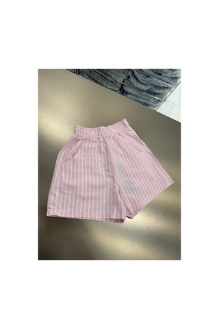 Poala Kids Pembe Dokuma Balloon Şort