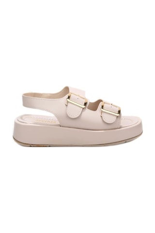 Aryan 83-606 Kadın Comfort Günlük Sandalet Bej