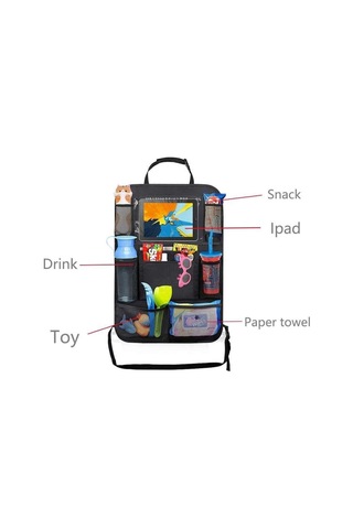 jmsstore 1 Paket Çok Cepli Araba Depolama Arka Koltuk Organizatör Tutucu Su Geçirmez Seyahat Çantası