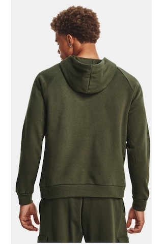 Under Armour Erkek UA Rival Fleece Logo Kapüşonlu Üst 1379758-390