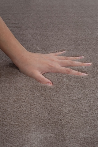 Vl Yıkanabilir Premium Ponpon Saçaklı Kaymaz Taban Post Peluş Banyo Paspası 2'li Takım Antrasit Kahverengi