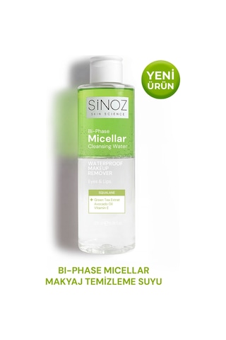 Sinoz Çift Fazlı Micellar Makyaj Temizleme Suyu 200 ML
