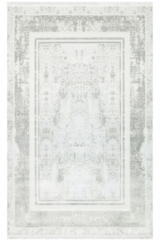 Sateen St17 Sılver Xw Hav Toz Vermez Yıkanabilir Kaymaz İnce Halı