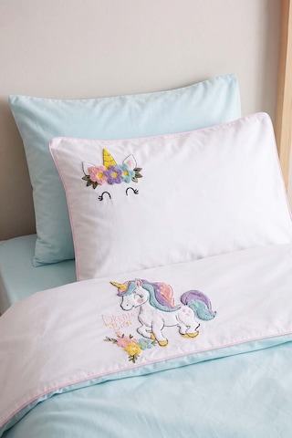 Dolly Mint Punch Nakışlı %100 Pamuklu Bebek Nevresim Takımı Çok Renkli