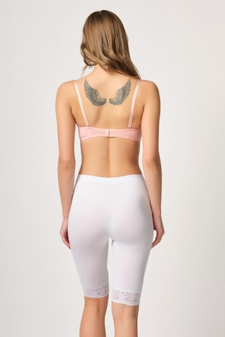 Beyaz Mı Emay 3004 Soft Uzun Paça Dantel Boxer Beyaz