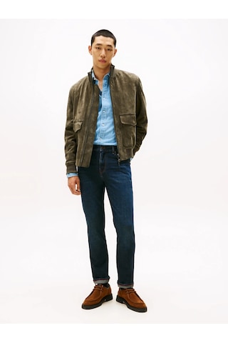 Tommy Hilfiger Straıght Denton Str Blacker Blue Erkek Mavi Denim Pantolon - Mw0mw40354