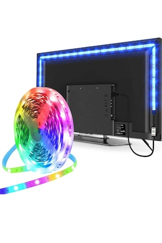 Televizyon Arkası Çalışma Masası Full Rgb Dış Ve İç Mekan 5mt Kum