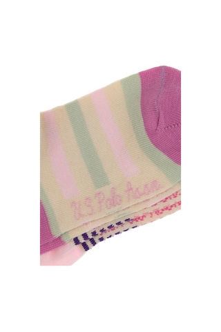 U.s. Polo Assn. Kız Çocuk Pembe Çorap Patik 50311324-vr041 Pembe