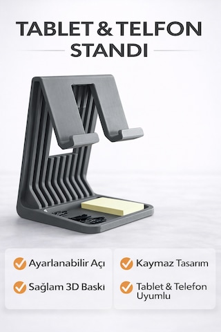 Apple Uyumlu iPad & Tablet Yükseltici Stand Ergonomik Masaüstü Tablet Tutucu