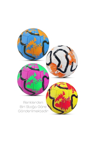 Hentbol Topu Renkli Color Soft Katmanlı Çocuk Mini Futbol Topu No:1 İç Mekan Minik Top F77 Beyaz
