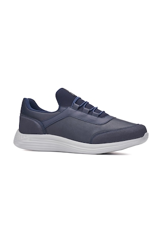 Günlük Erkek Yetişkin Sneaker Büyük Numara Spor Ayakkabı Lastik Bağcıklı Rahat Esnek 110c Lacivert