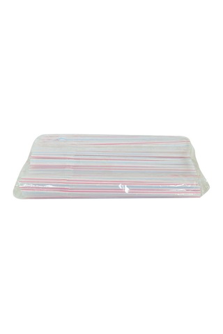 Körüklü Çizgili Pipet Ayran Kola Meşrubat Pipeti 22 Cm Renk 150 Adet Paket Kırmızı