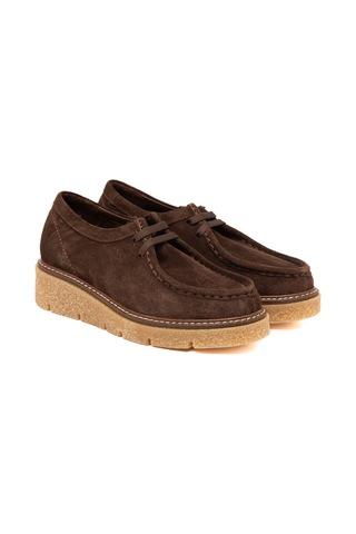 Marrone Sneaker Günlük Kadın 25k12026xs Vergelio Suede Marrone