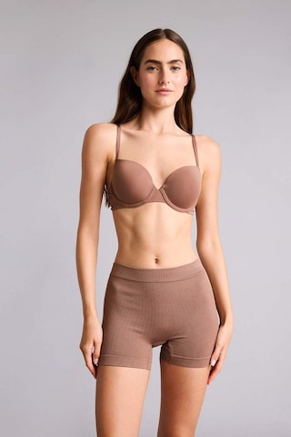 Defacto Fitilli Elastik Bel Kahverengi Seamless Boxer I0628ax26hsbn341 Kahve-bn341