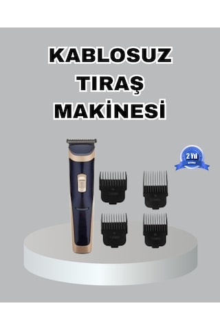Çelik Bıçaklı Unisex Şarjlı Tıraş Makinesi Sessiz Motor, Kablosuz Ayarlanabilir