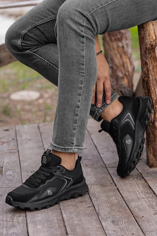 D122 Günlük Ortopedik Garantili Erkek Sneaker Spor Ayakkabı Siyah