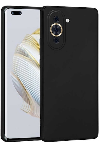 Zore Huawei Nova 10 Pro Kılıf Msra Premier Silikon Kapak - Siyah Siyah