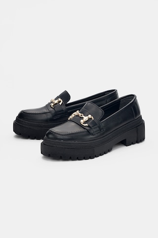 Darian Tokalı Bayan Loafer Ayakkabı- Siyah