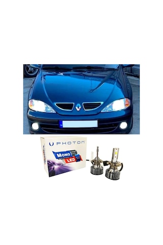 Renault Megane 1 Led Xenon Kısa Far Ampulü H7 Mono Yeni Seri Beyaz