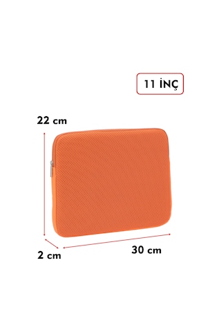 Dada Ultra Hafif 125gr Turuncu Renk File Tablet Kılıfı 10"-11" inç Air Darbe Emici Korumalı Unisex