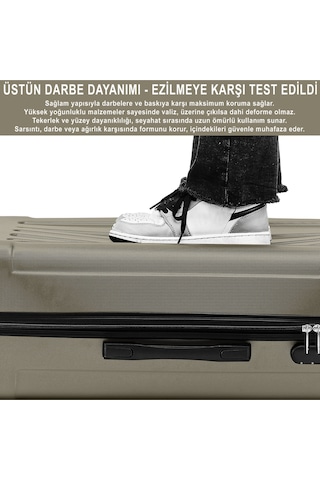 Anthony Jackson Ultra Hafif Abs Büyük Boy Valiz Trıon Haki