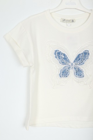 Xo Kids Kız Çocuk Tişort 5-9 Yaş 36044 Beyaz