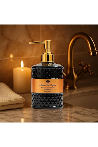 Savon De Royal Luxury Vegan Sıvı Sabun Black Pearl 500 Ml, Portakal, Vanilya