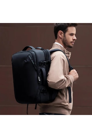 Mark Ryden Infinitely Genişletilebilir Çoklu Bölmeli Laptop Giysi Siyah Renk Sırt Çantası G1 Mr9993 Siyah