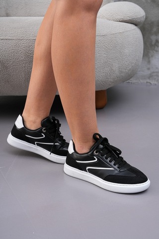Zitan Spor Ayakkabı Sneaker Siyah Beyaz