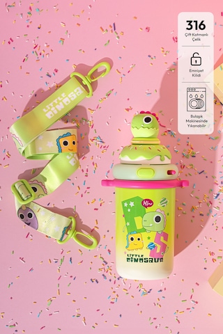 Emsan Baby Dinosaur Termos Yeşil 450 Ml Yeşil