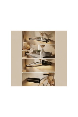 Tekli Dekoratif Duvar Rafı Modern Tasarım, Kolay Montaj, 60x20 Cm Beyaz - 650508295 Beyaz