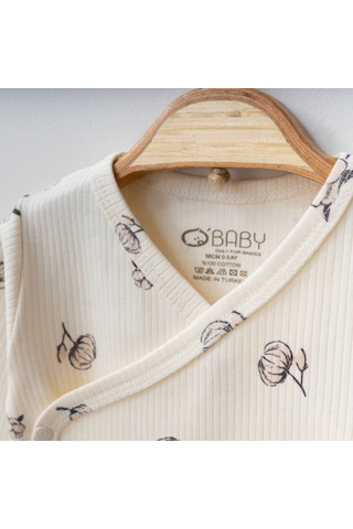 Pamuk Baskılı 3'lü Set Krem