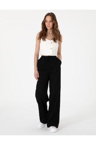 Pierre Cardin Kadın Siyah Pantolon Kanvas-chino 50313136-vr046 Siyah