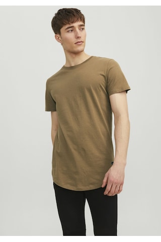 Jack & Jones Bisiklet Yaka Rahat Kesim Tisört Noa 12113648 Otter Kahverengi