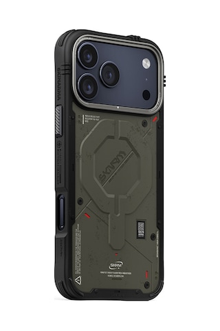 Apple Uyumlu iPhone 17 Pro Max Kılıf M-safe Şarj Özellikli Airbag Tasarımlı Skinarma Vigor Kapak Haki Haki