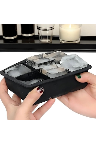 6&amp Apos Lı Xl Küp Şeklinde Silikon Kolay Çıkabilen Buz Kalıbı Çok Renkli