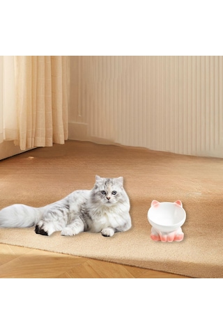 Homyl Kedi Mama Kasesi Minimalist Köpek Maması Ve Su Için