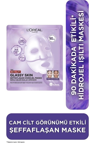 Revitalift Glassy Skin Cam Cilt Görünümü Etkili Şeffaflaşan Işıltı & Nem Veren Hidrojel Yüz Maskesi 3600524259686-11179