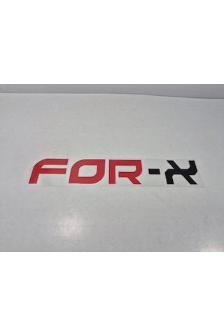 For-x Sticker - For-x Araba Camı Sticker - 4.5cm X 25cm - For-x Arma Sticker