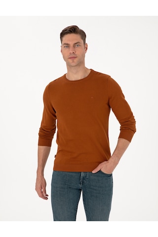 Pierre Cardin Erkek Pas Kazak /triko 50315509-vr040 Açık Turuncu