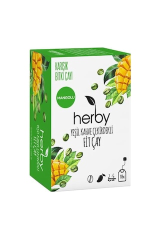 Herby Yeşil Kahve Çekirdekli Fit Çay 18'li