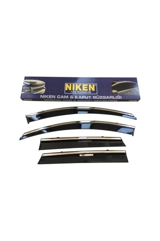 Honda Civic Kromlu Cam Rüzgarlığı 4'lü Set 2016-2021 Uyumlu