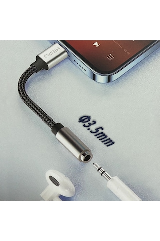 Hepu HP-19 Lightning 3.5 MM 21 CM Kulaklık Dönüştürücü Kablo
