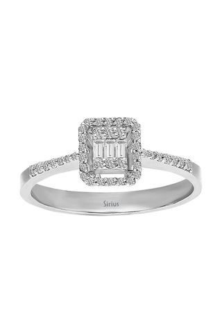 Sirius F Renk 0,20 Karat Baget Pırlanta Yüzük 0841R0038