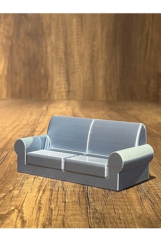 Oval Koltuk Kartvizitlik Gümüş Renk